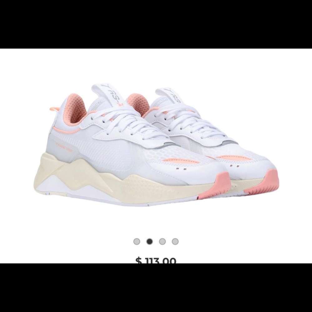 PUMA Rs-X tech white peach sneakers